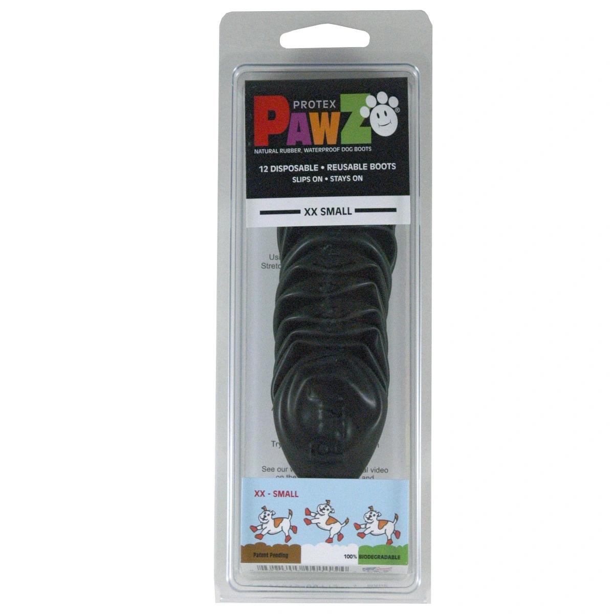 Pawz hundesko XX-Small 3,8 cm sort